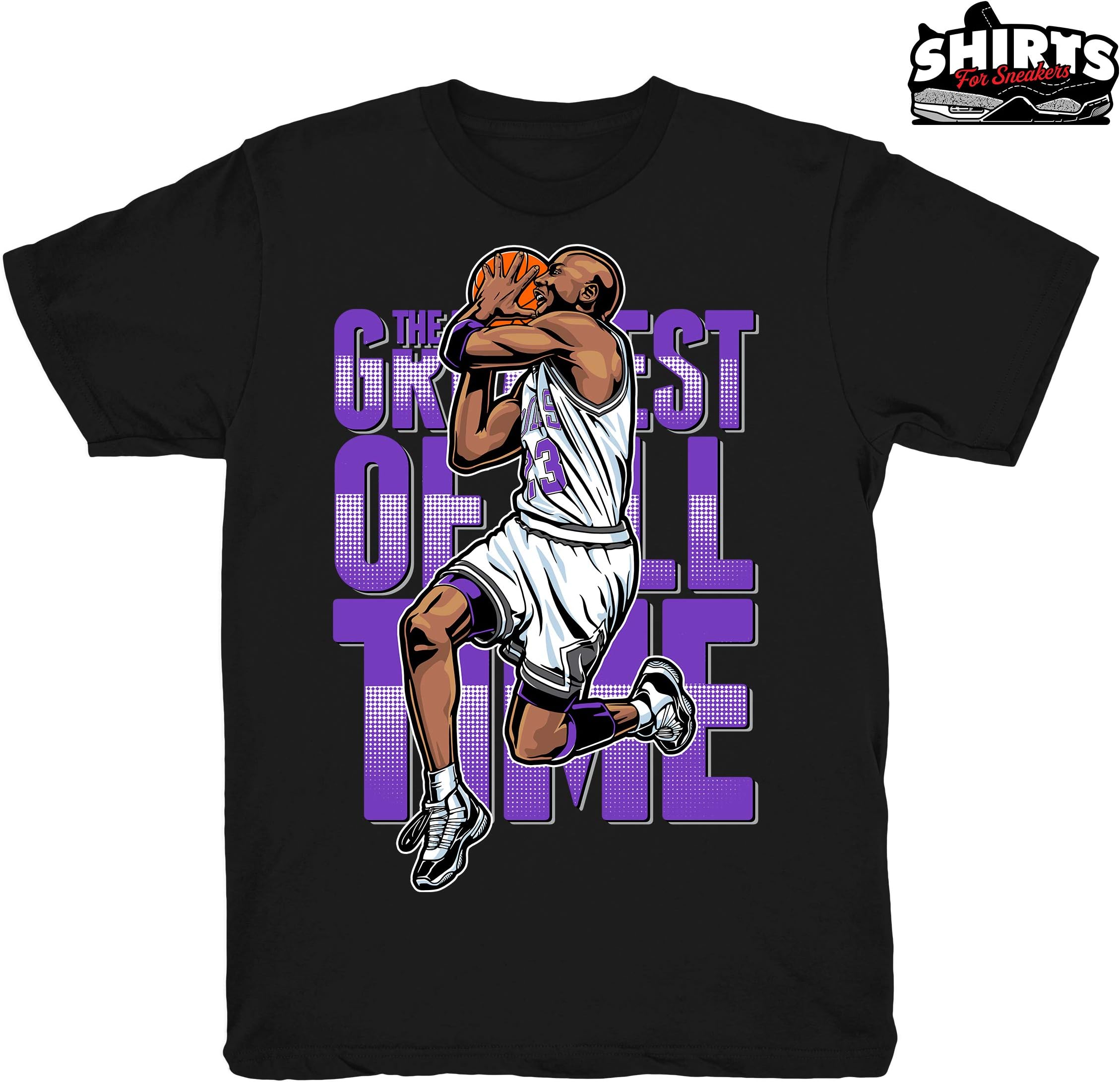 Concord 11 The Goat to Match Jordan 11 Concord Sneakers Black t-Shirts