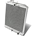 DNA Motoring RA-HC92-42-2 Compatible with Honda D15/16/B18 1.5L/1.6L/1.8L I4 MT 2-Row Dual/Double Core T-6061 Aluminum Radiator