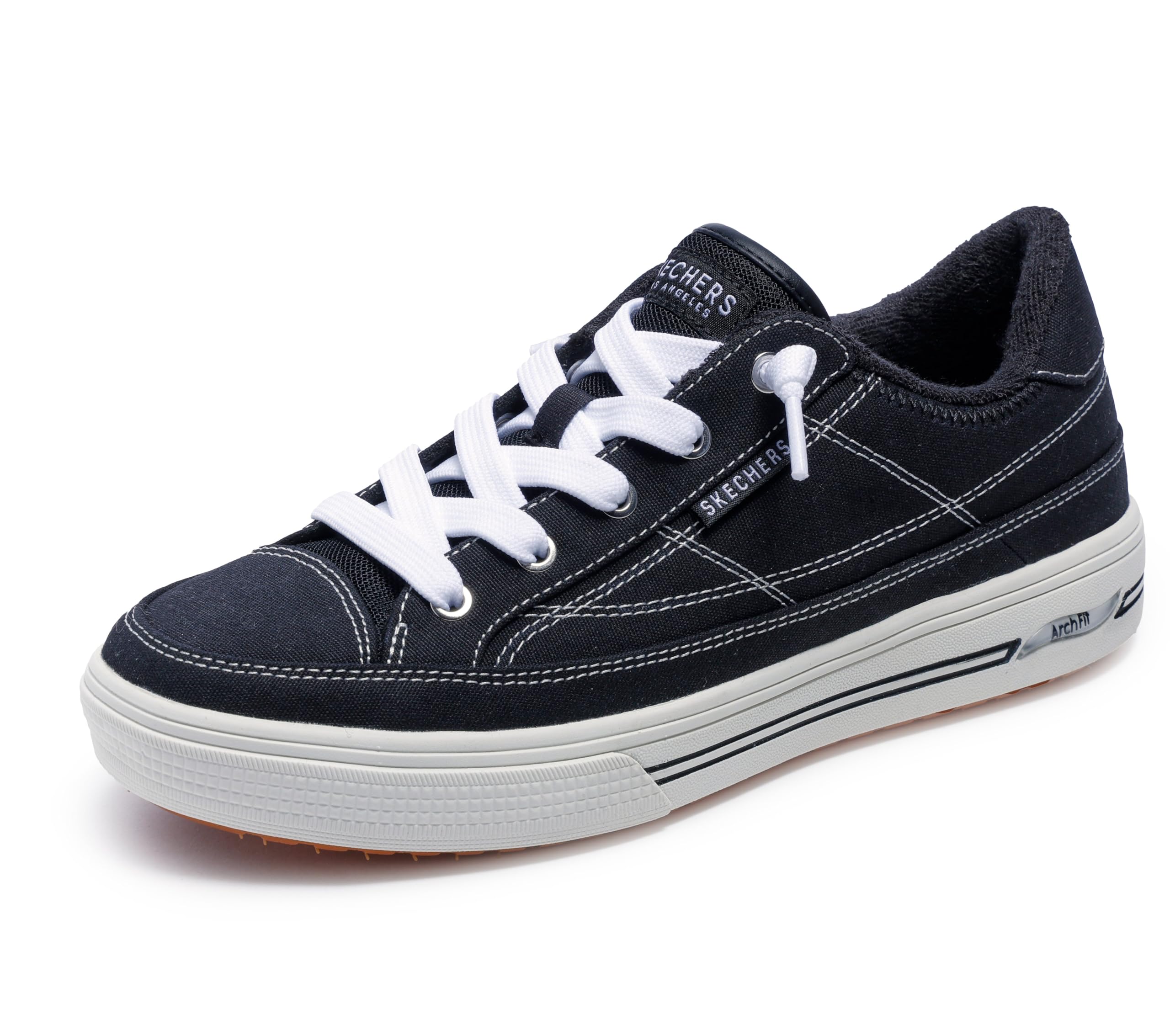 Skechers Street Womens,Arch FIT Arcade - Arcata,BLK,8 W US Image