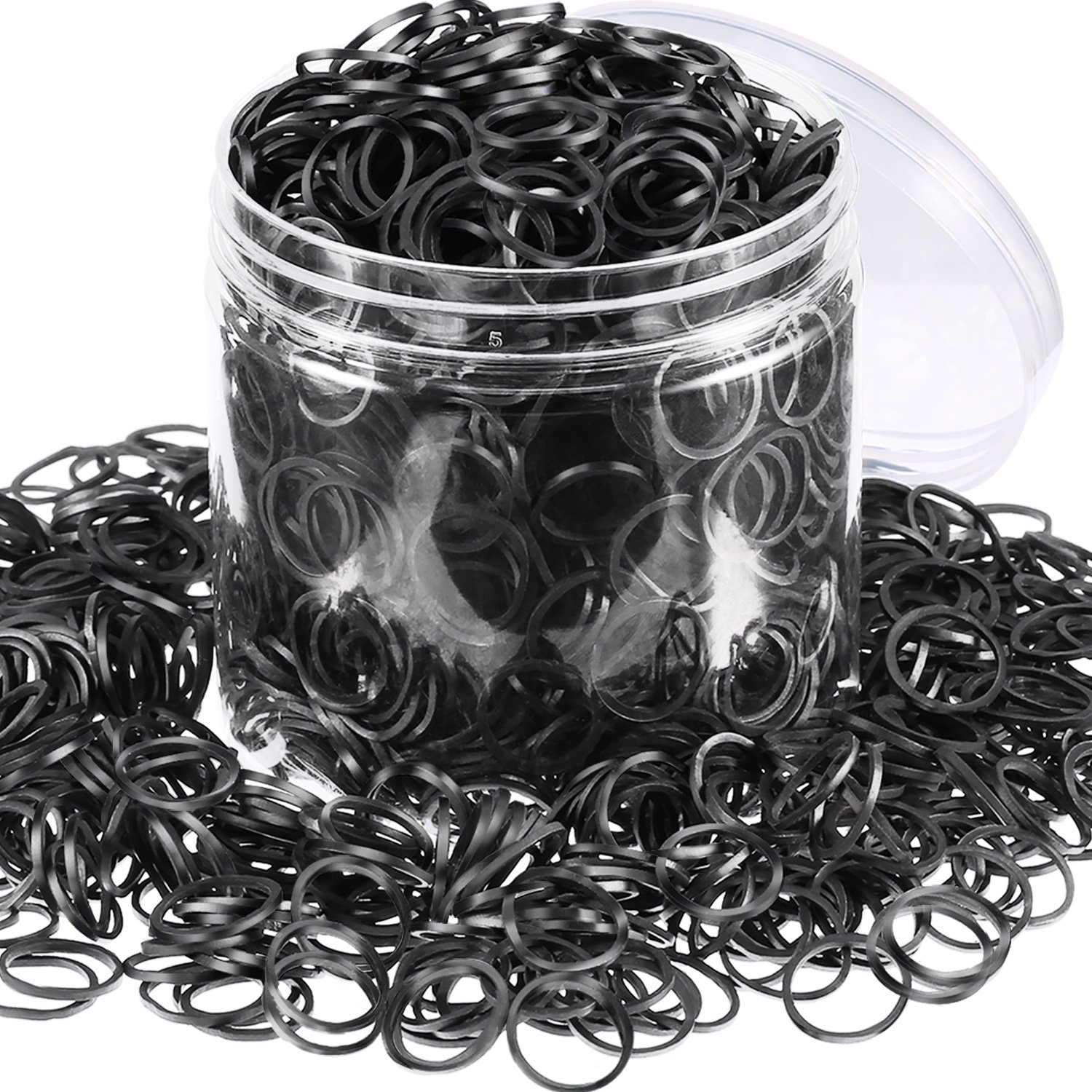 Amazon Com Hicarer 2000 Pack Mini Rubber Bands Elastic Hair