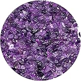 Natural Chip Stone Beads 450pcs Amethyst Chips 5-8mm Genuine Real Irregular Healing Crystal Rocks Hole Drilled DIY Loose Gemstone Beads for Jewelry Making Bracelet Earrings Necklace Crafting
