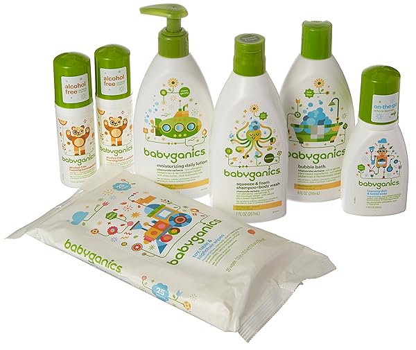 BABYGANICS ESSENTIALS GIFT SET, GREEN
