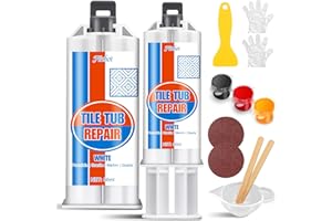 Tile Repair Kit, Ceramic Repair kit, Porcelain Repair Kit for Ceramic, Tub, Acrylic, Fiberglass, Quartz, Marble and More, Til