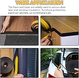 UPSEN Weather Stripping Foam Tape 12mmx6mmx8m Self Adhesive Door Window Seal view 6