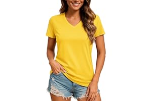 TACVASEN Women's Short Sleeve V-Neck T-Shirts Sun Protection UPF 50+ Workout Tops Quick Dry Hiking Athletic T Shirts