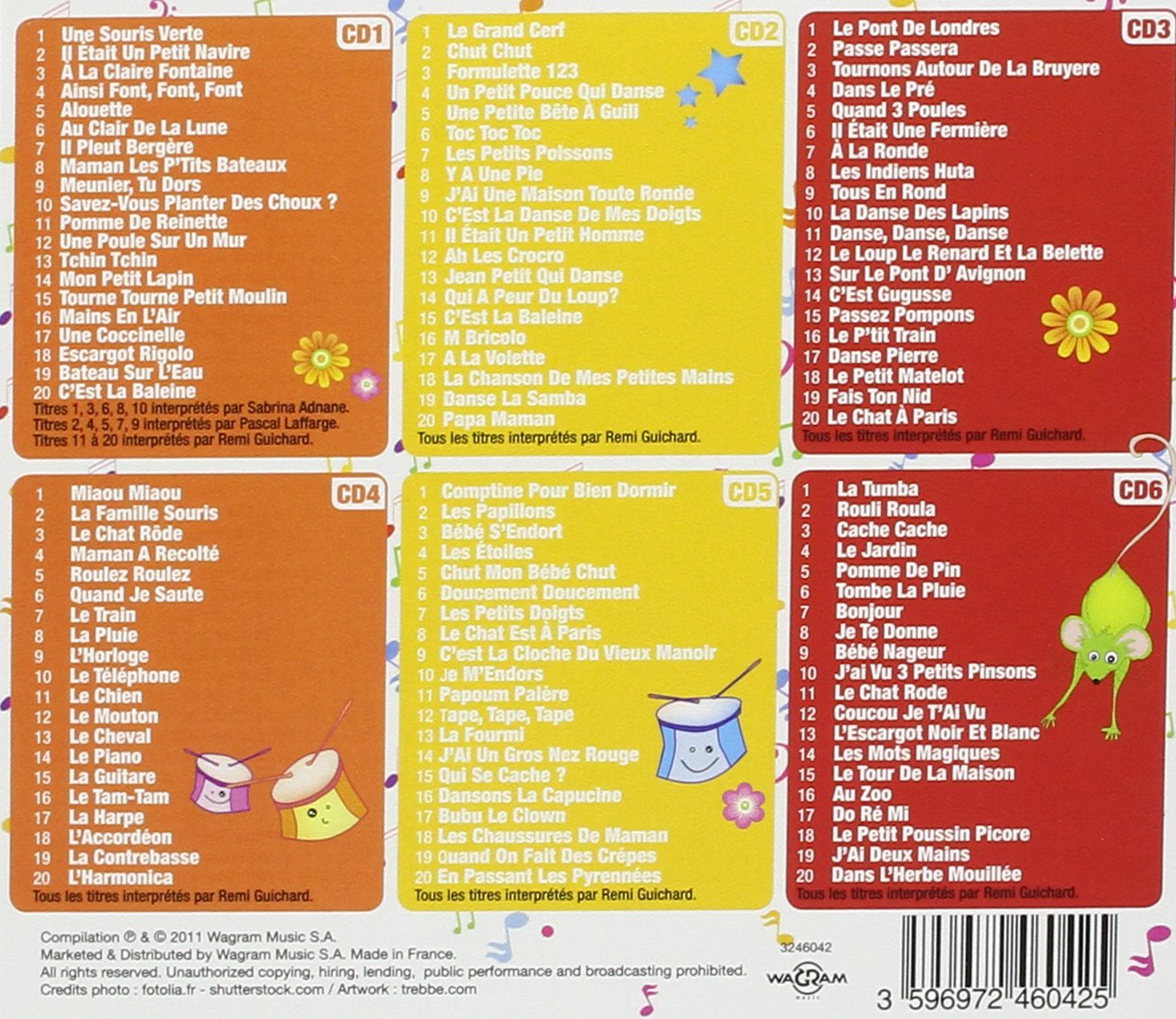 6 Cd 120 Titres Une Souris Verte Il était Un Petit