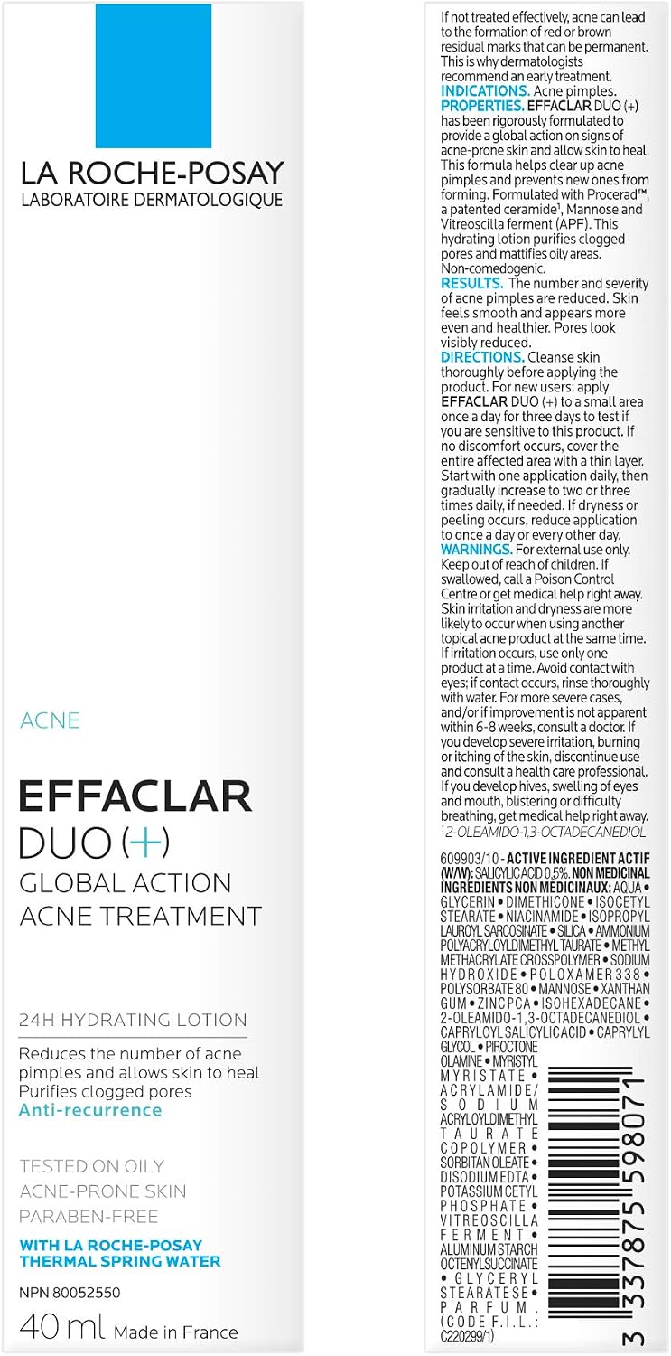La Roche-Posay Effaclar Duo+ Unifiant Light 40ml, Multicolour, 5 g (Pack of 1) - Image 4