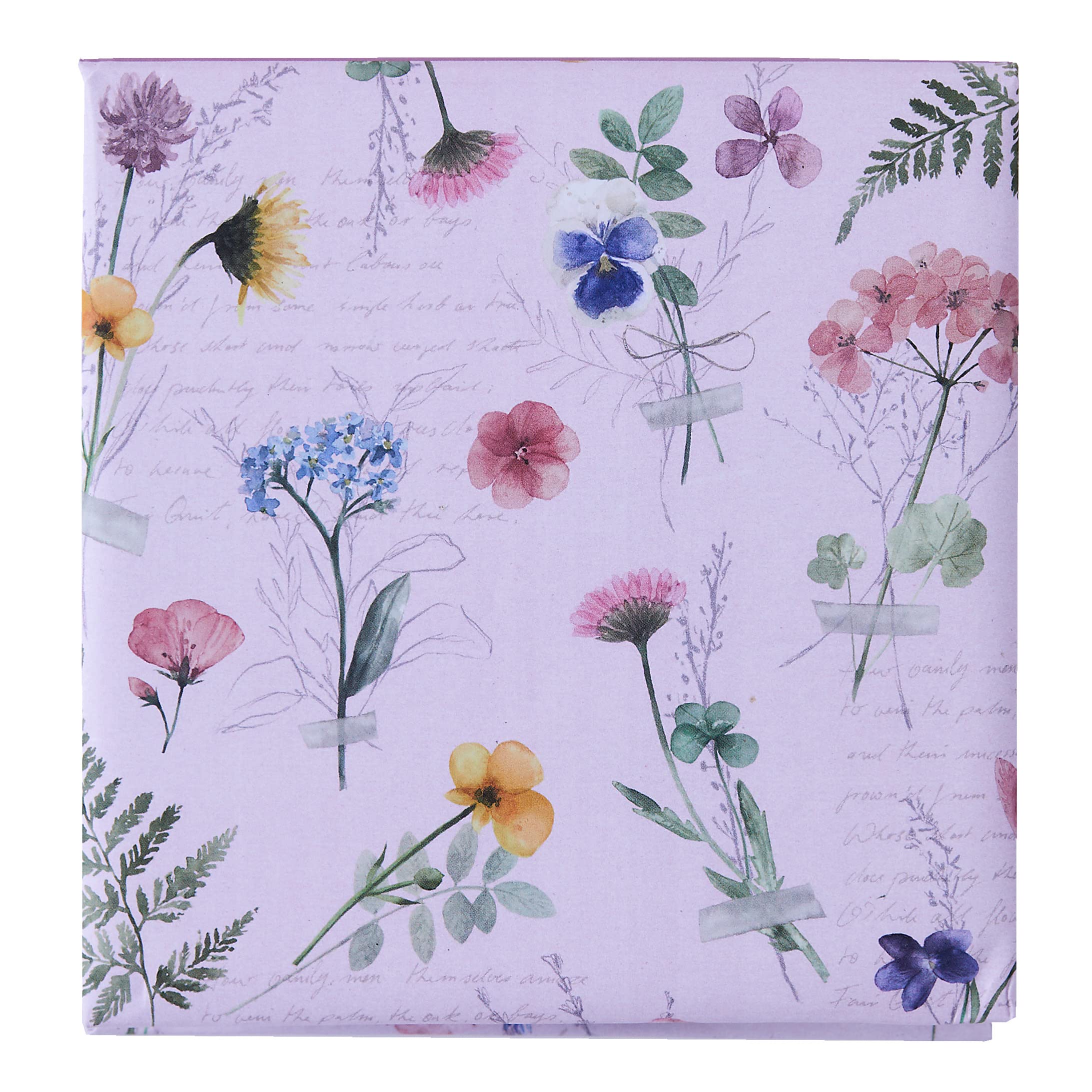 Design by Violet Herbarium Note Block, 270 Pages, Padded Cover, Includes Ball Point Pen, DBV-94-NBK