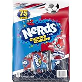 NERDS Gummy Clusters Berry Punch Breakaway Candy, 37.5 oz, 75 Ct | Limited edition summer flavor, crunchy gummy texture, individually wrapped treat packs, party, sharing, bulk