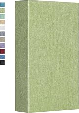 Vienrose Linen Photo Album 300 Pockets 6x4 Photos Black Inner Page Grassgreen