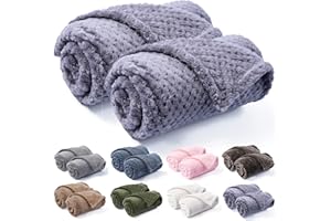 CUTEMATE Dog Blanket or Cat Blanket or Pet Blanket, Warm Soft Fuzzy Blankets for Puppy, Small, Medium, Large Dogs or Kitten, Cats, Plush Fleece Throws for Bed, Couch, Sofa, Travel (S/24" x 32", Purple)