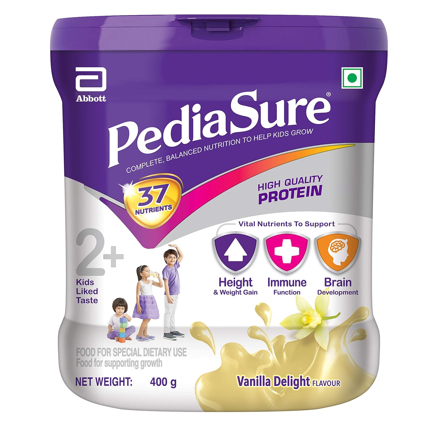 Pediasure Health Nutrition Drink Powder For Kids Growth 400g Vanilla Amazon In Amazon Pantry