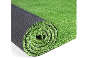 GRASS EXPRESS Artificial Grass Turf, 10ft x 10ft 0.4" Pile Height, Indoor Outdoor Fake Astroturf Rug Carpet Mat for Balcony Decor Backyard Patio Backdrop Fence Wall Decorations Dogs