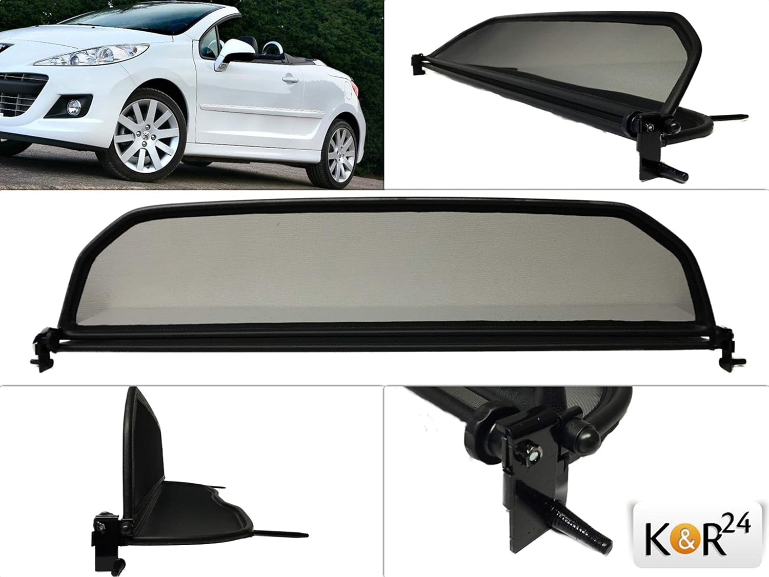 KR Wind DEFLECTOR Peugeot 207 cc convertible 207cc NEW Brand WIND