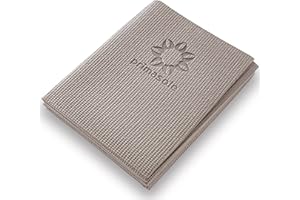 Primasole Folding Yoga Travel Pilates Mat Foldable Easy to Carry to Class Beach Park Tear resistant Travel Picnics 4mm Thick 9 Colors