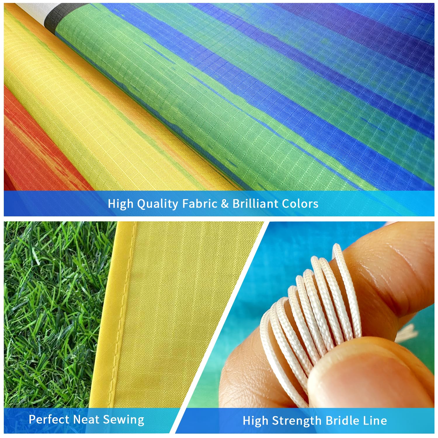 Xida Octopus Kite for Kids Ages 4-8, Professional Kites for Beginners and Adults, Easy to Fly Beach Kites for Boys and Girls, Long Colorful Tail with 200ft Line, Large Kite for Outdoor Family Games