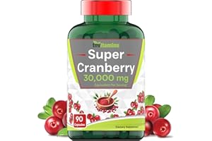 TNVITAMINS Cranberry Pills for Women & Men (30,000 MG - 90 Capsules) | Supports Urinary Tract Health* | Cranberry Concentrate Supplement | Bladder & Kidney Support* | Supports Women's Health* | Antioxidants