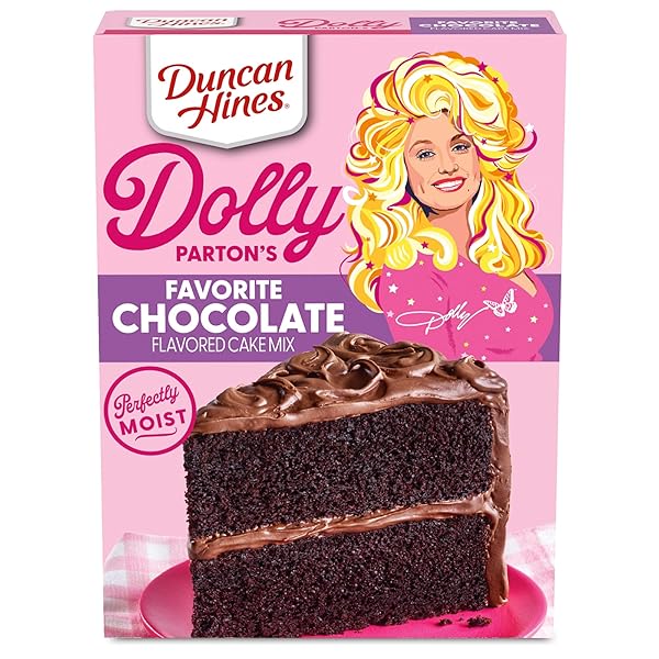 DUNCAN HINES DOLLY PARTON’S FAVORITE CHOCOLATE FLAVORED CAKE MIX, 18 OZ.