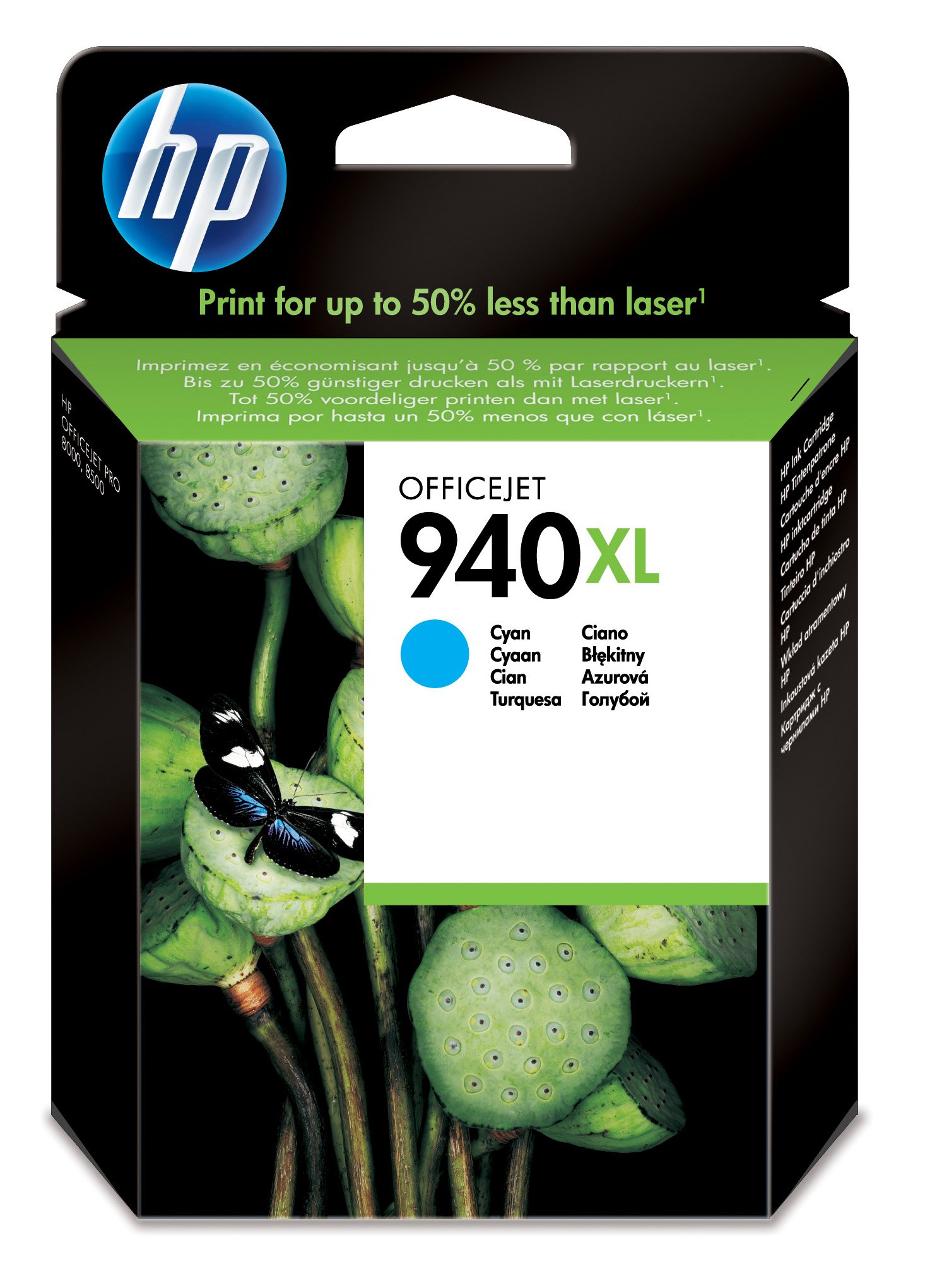 HP 940XL - C4907AE - 1 x Cyan - Ink cartridge - High Yield - For Officejet Pro 8000, 8500, 8500 A909a, 8500A, 8500A A910a