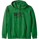 American Flag Gun Style Grunt Patriot Military Zip Hoodie