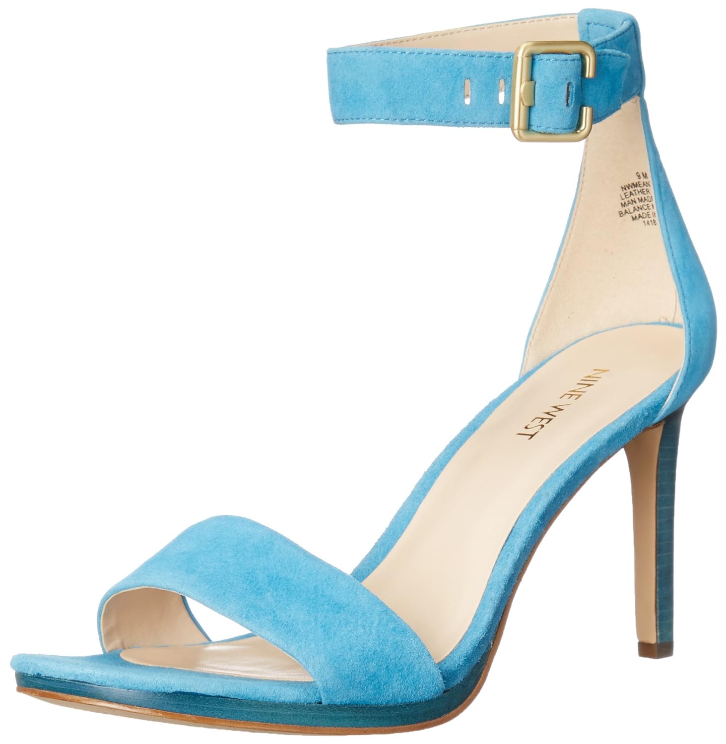 nine west turquoise heels
