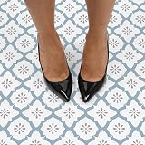FloorPops Alfama Peel & Stick Floor Tiles Multi-Colour 12 x 12 inches view 4