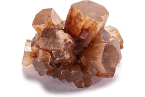 KALIFANO Natural Aragonite Cluster - High Energy Reiki Crystal Star Aragonito with Healing Properties - Information Card Included (Family Owned and Operated)