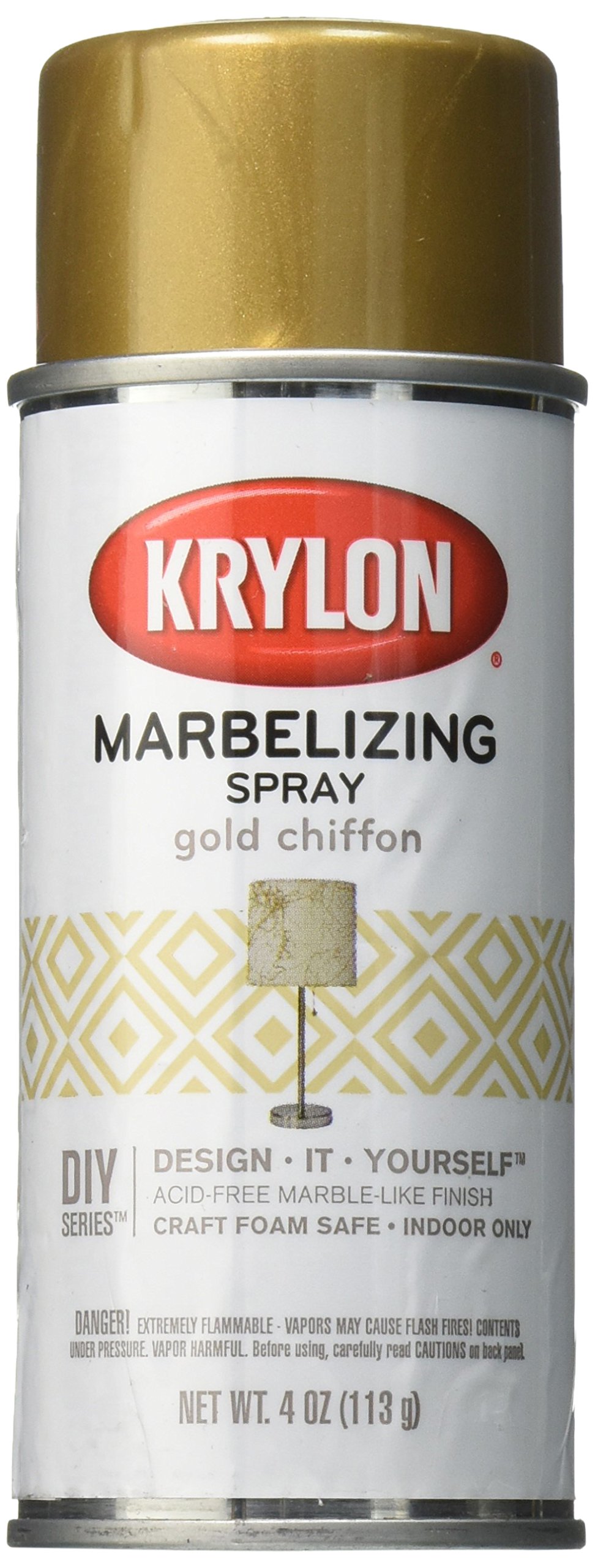 Krylon I00603 Marbelizing Spray Decorative, Gold Chiffron, 4 Ounce Buy