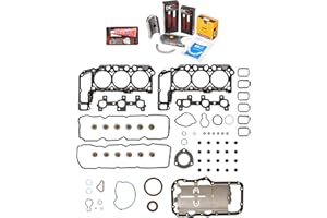 EVERGREEN PARTS AND COMPONENTS Evergreen Engine Rering Kit FSBRR8-30301 Compatible With 05-09 Dodge Jeep Mitsubishi 3.7 SOHC VIN K Full Gasket Set, Standard Size Main Rod Bearings, Standard Size Piston Rings