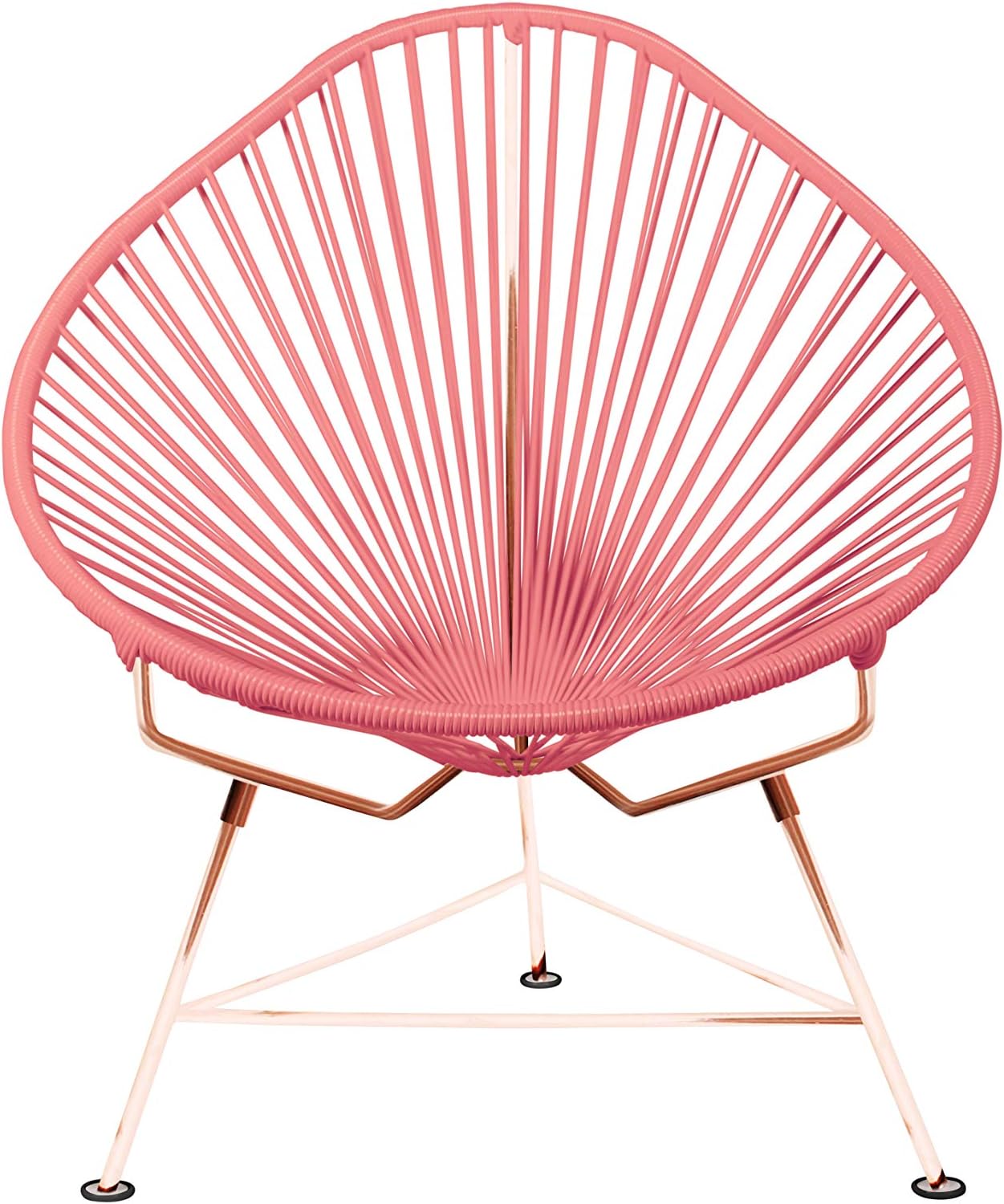 Acapulco Chair - Coral Weave on Chrome Frame