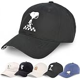 Concept One Unisex Adult Peanuts Snoopy Dad Hat, Adult Cotton Adjustable Baseball Cap with Curved Brim