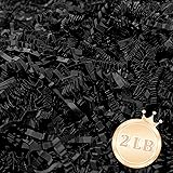 Zankubom 2 LB Black Crinkle Cut Paper Shred Filler