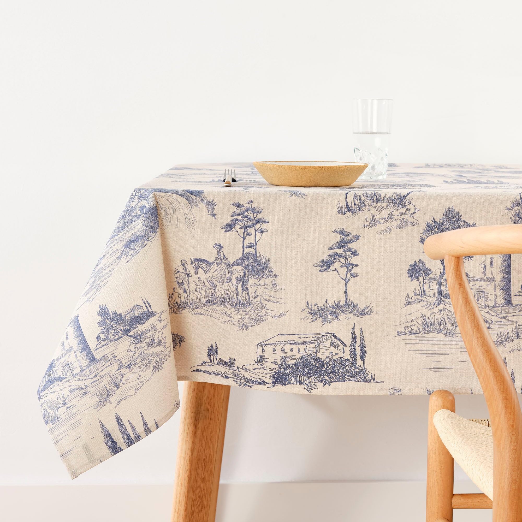 BL BELUM Vichy Tablecloth Yellow Size 100 x 140 cm Stain-Resistant Cotton Extra Soft Vichy Tablecloth 100% Made in Spain