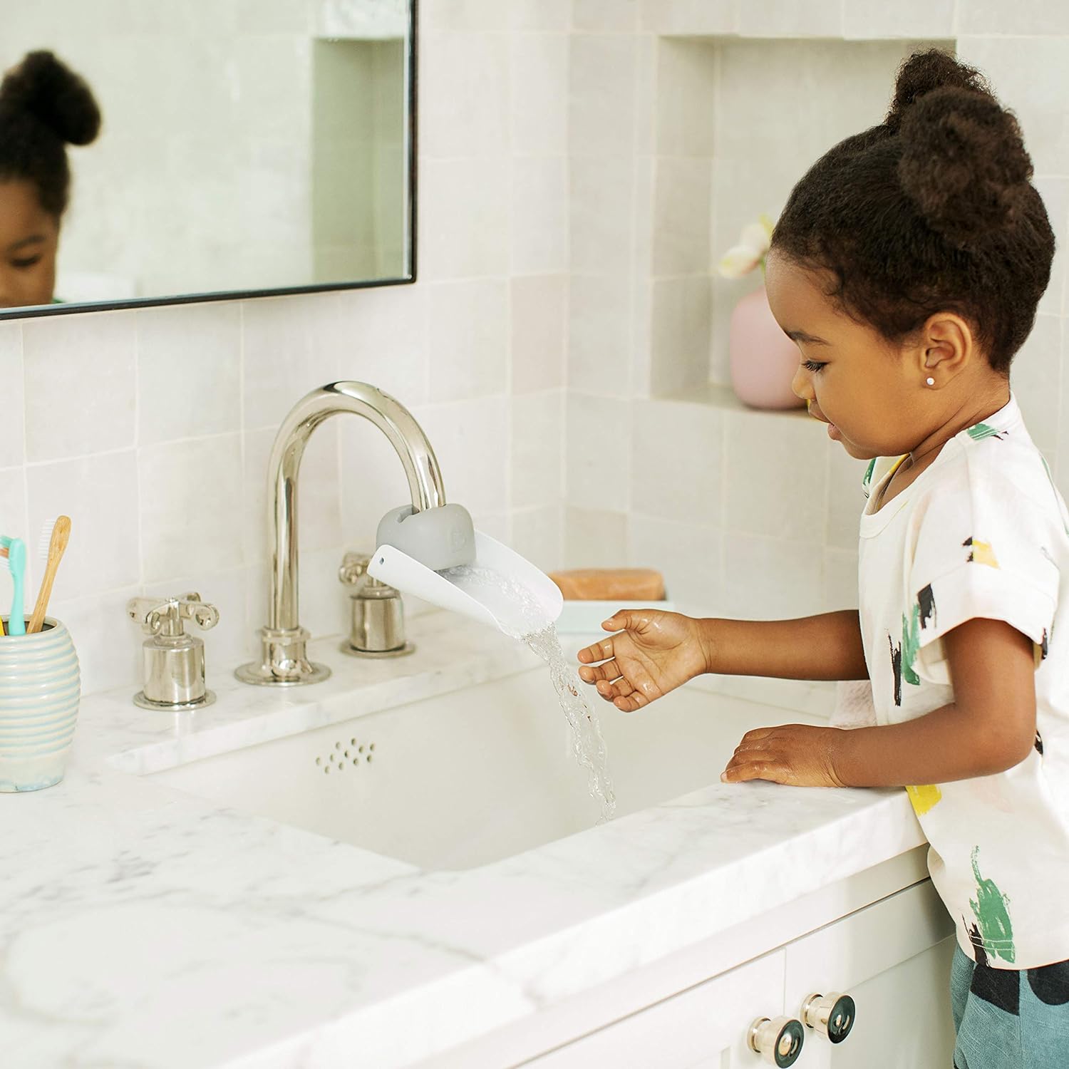 Munchkin Faucet Extender 2 Piece Set, Grey : Baby