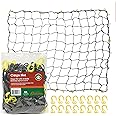 Grizzly Gear Automotive Large Bungee Cargo Net w 16 Durable Hooks - 7" Mesh Elastic Stretches to 7.5' x 5' - Compatible w All Pickup Truck Beds & Trailers - Heavy Duty, Weatherproof -Storage Made Easy