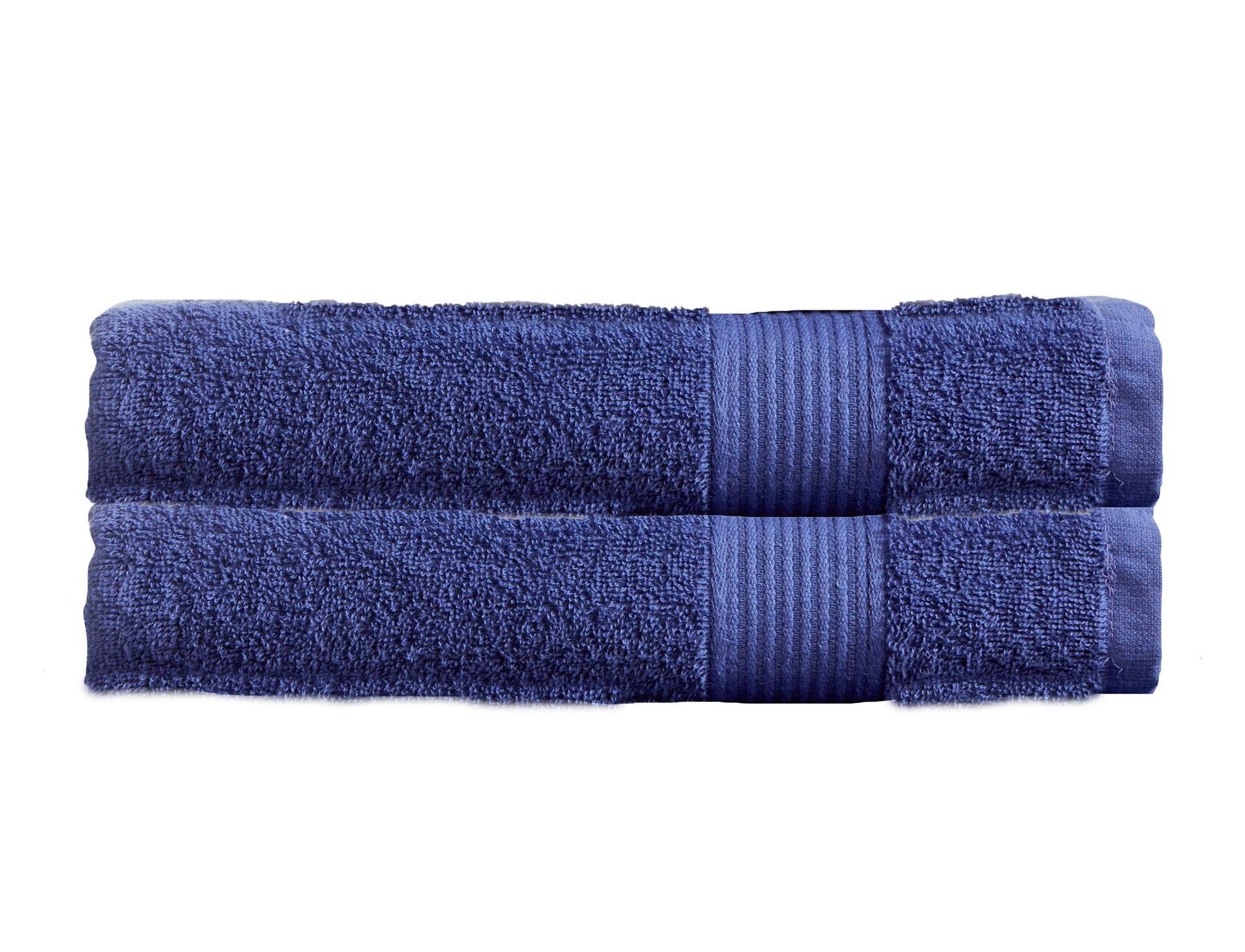 Olivia Rocco Egyptian Cotton Towels Home Bathroom Towel Set Bale Fade Resistant 500gsm Home Collection Bales Bath Sets, 2 Bath Towels Cobalt