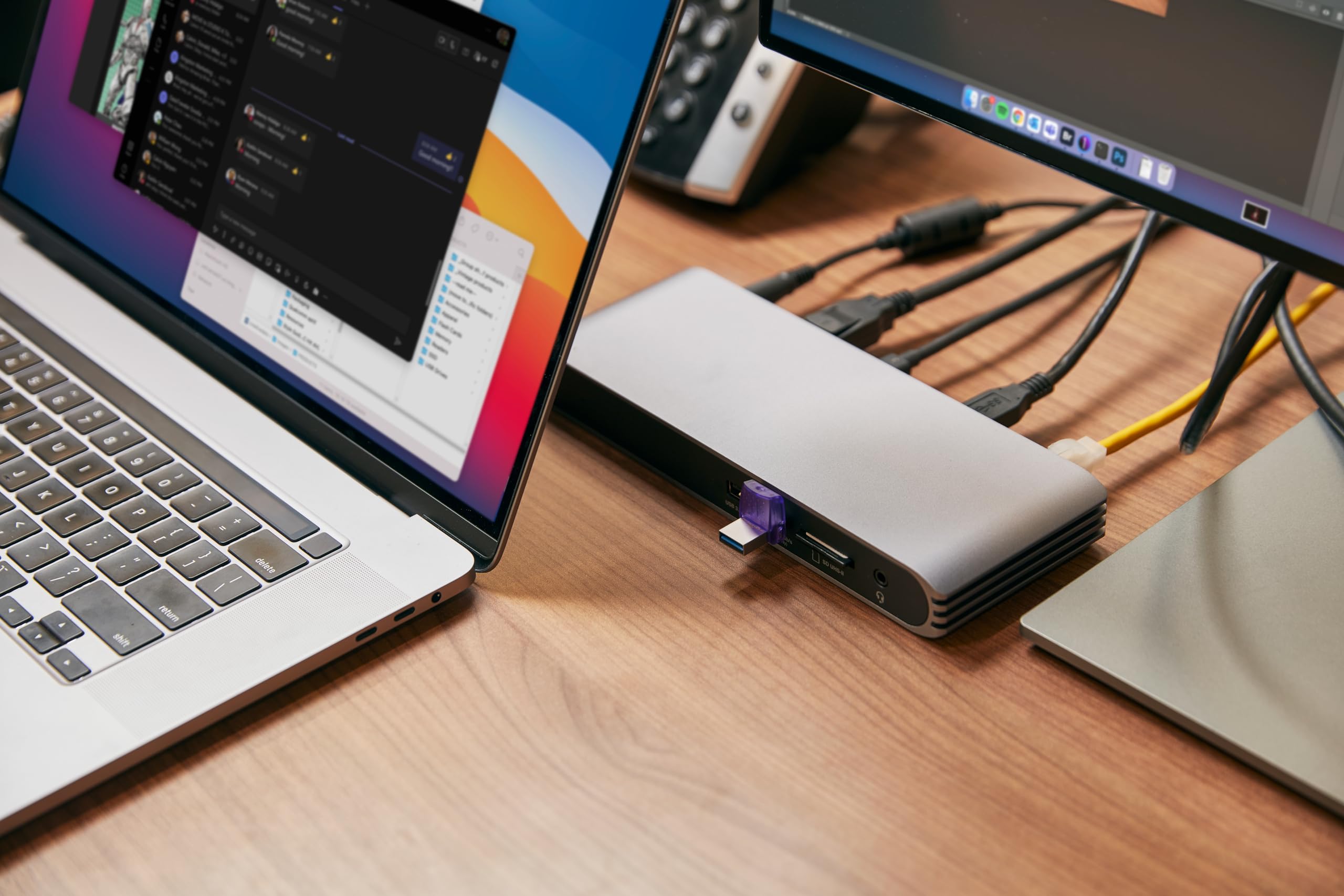 Kingston DataTraveler microDuo 3C 64GB USB-C & USB-A Flash Drive | Speeds up to 200 MB/s | USB 3.2 Gen 1 | Duo Connector | DTDUO3CG3/64GB,Purple/Silver