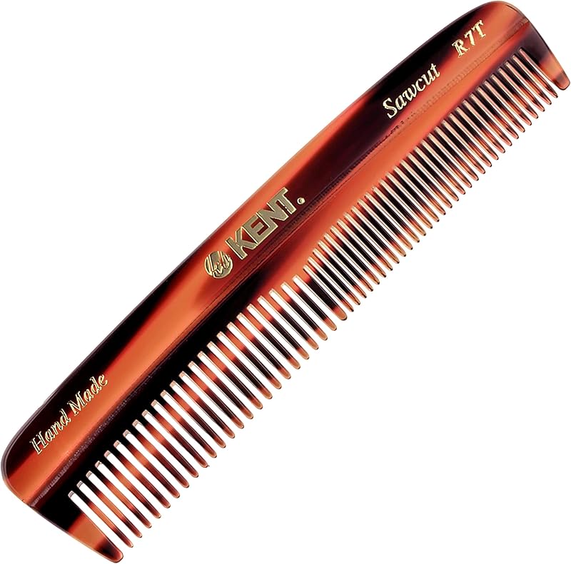 KENT Handmade Pocket Comb R7T Small Fine to Medium Hair Styling Detangling Wet