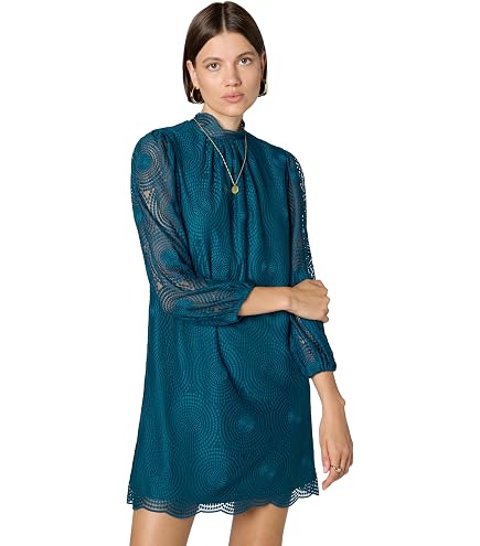 trina turk green lace dress Women's Nicole V Neck Dress, Meridian mesh, 2 at Amazon Women's Clothing store lace corset