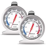 Oven Thermometer 2 Pack 50-300°C/100-600°F, Oven Grill Fry Chef Smoker Thermometer Instant Read Stainless Steel Thermometer K