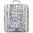 Narwey Small Hanging Toiletry Bag Women Travel Makeup Bag Organizer Toiletries Bag for Travel Size Essentials Accessories Cosmetics (Medium, Elephant)