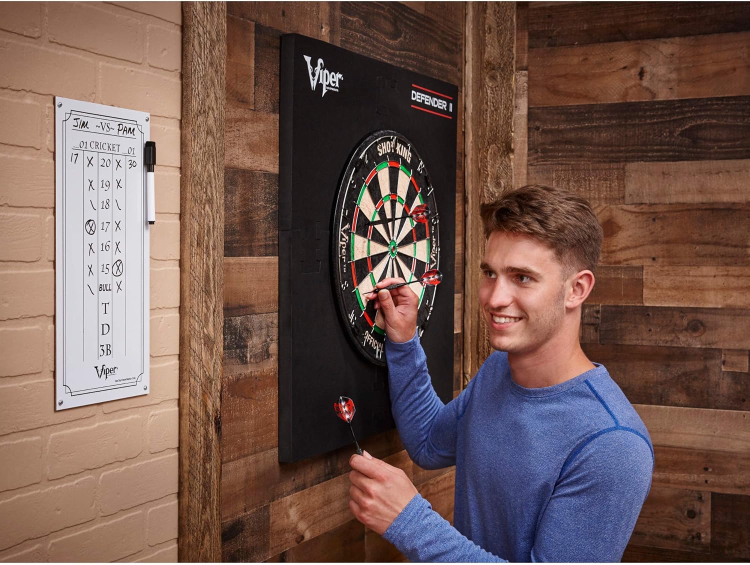Viper Dry Erase Scoreboard, Cricket and 01 Dart Games, White, 15.375" H x 7.875" W : Dry Erase Boards : Sports & Outdoors