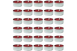 DecorRack 30 Tealight Candles, Apple Cinnamon Scented, Pleasant Fragrance Candle, Aromatherapy, Scented Home Decor, Votive Long Lasting Candles (Pack of 30)