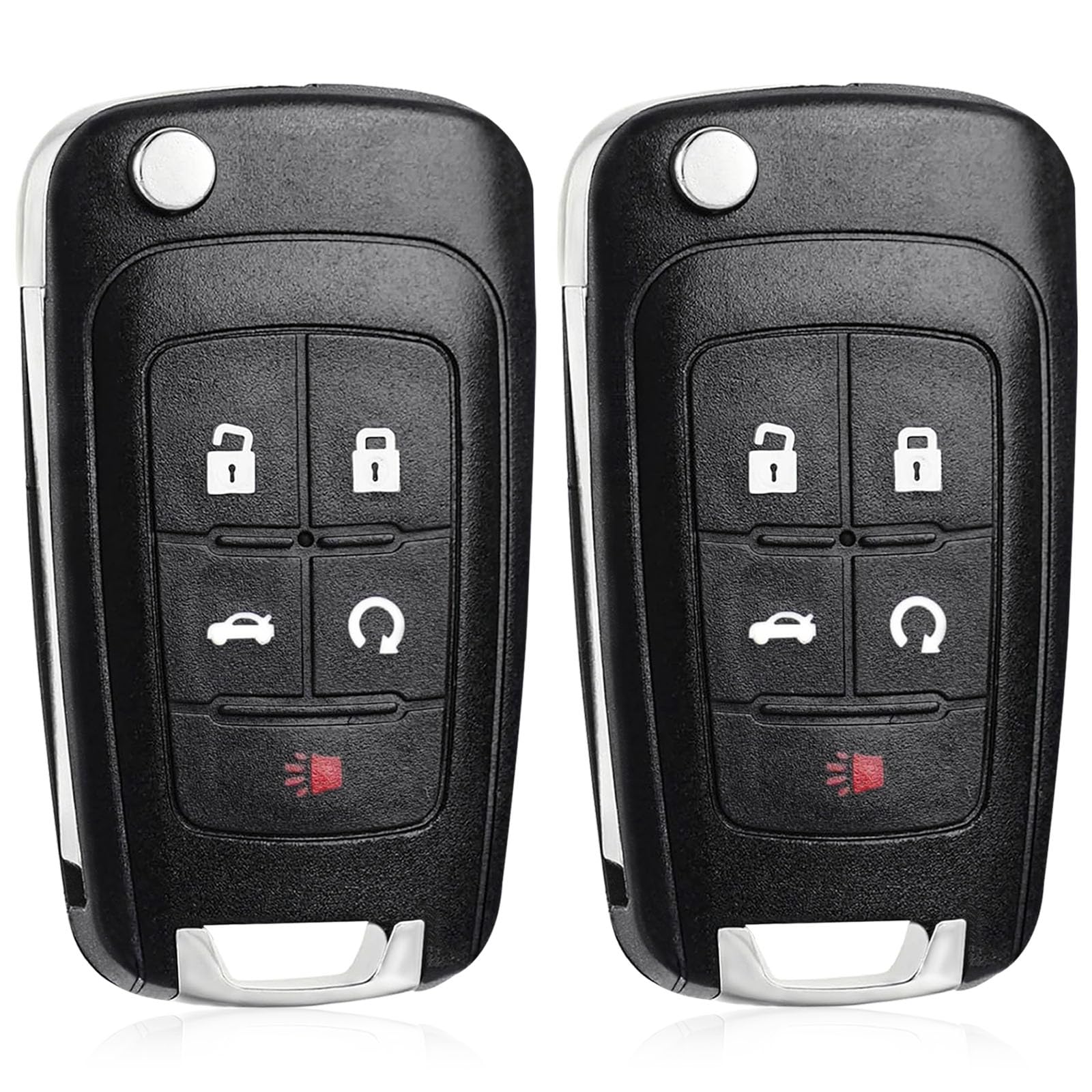 Photo 1 of Key Fob Replacement for Chevy: 2013-2016 Malibu,2012-2017 Sonic, 2011-2016 Cruze, 2010-2016 Camaro, 2010-2017 Equinox, 2014-2019 Impala, Buick GMC, Keyless Entry Remote Control OHT01060512, Pack of 2
