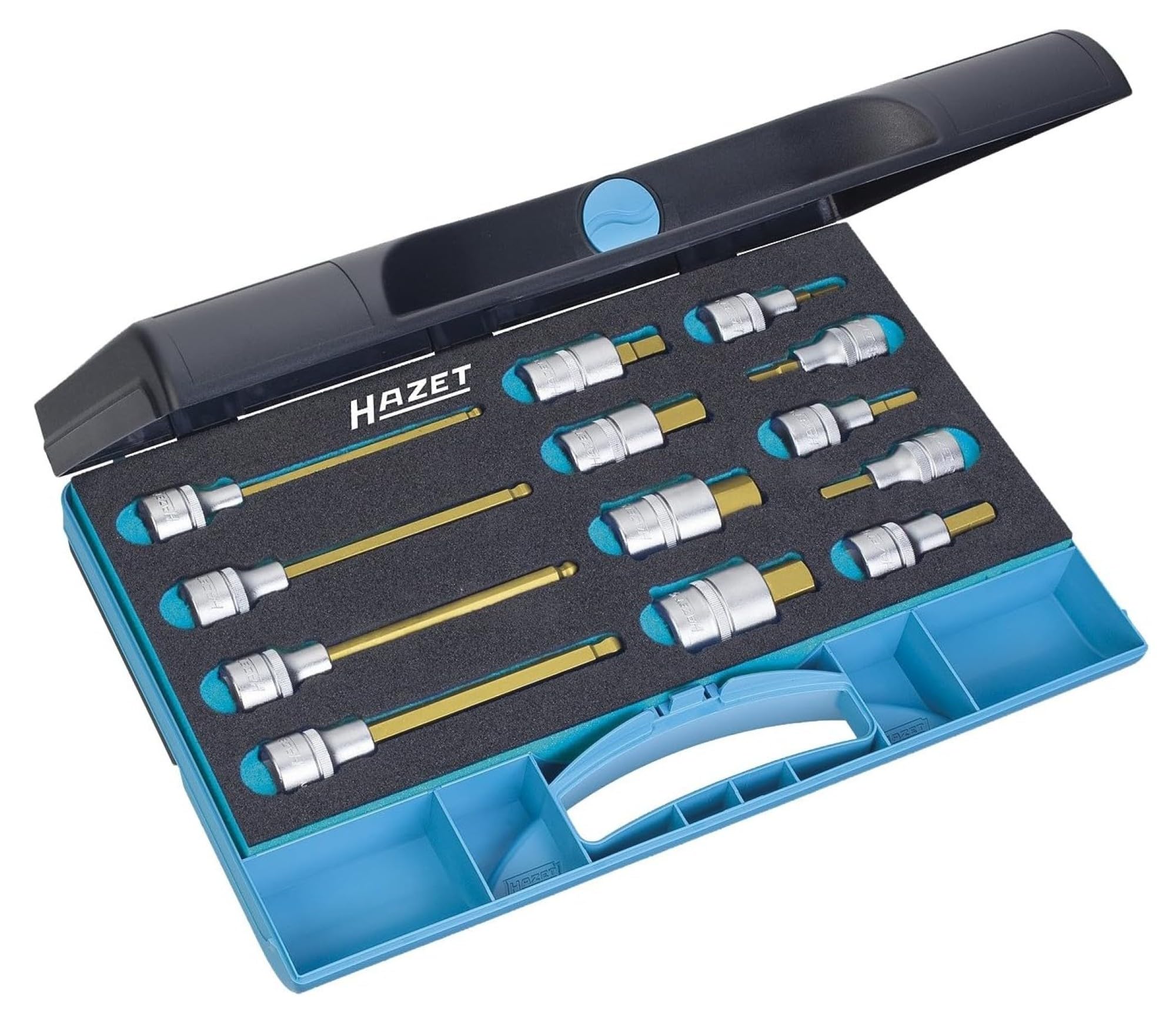 HAZET 986/13 Hexagon Profile Screwdriver Socket Set - CVD-Tin Coated
