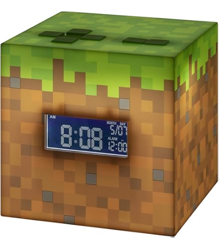 Amazon.com: Paladone Minecraft Axolotl Digital Alarm Clock with