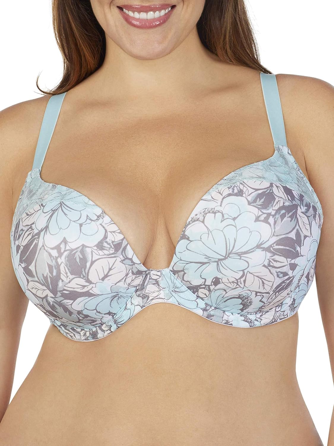 Secret Treasures Women's Dream Fit Full Figure Deep Plunge Bra Aise 44DDD Style R7060X at Amazon 