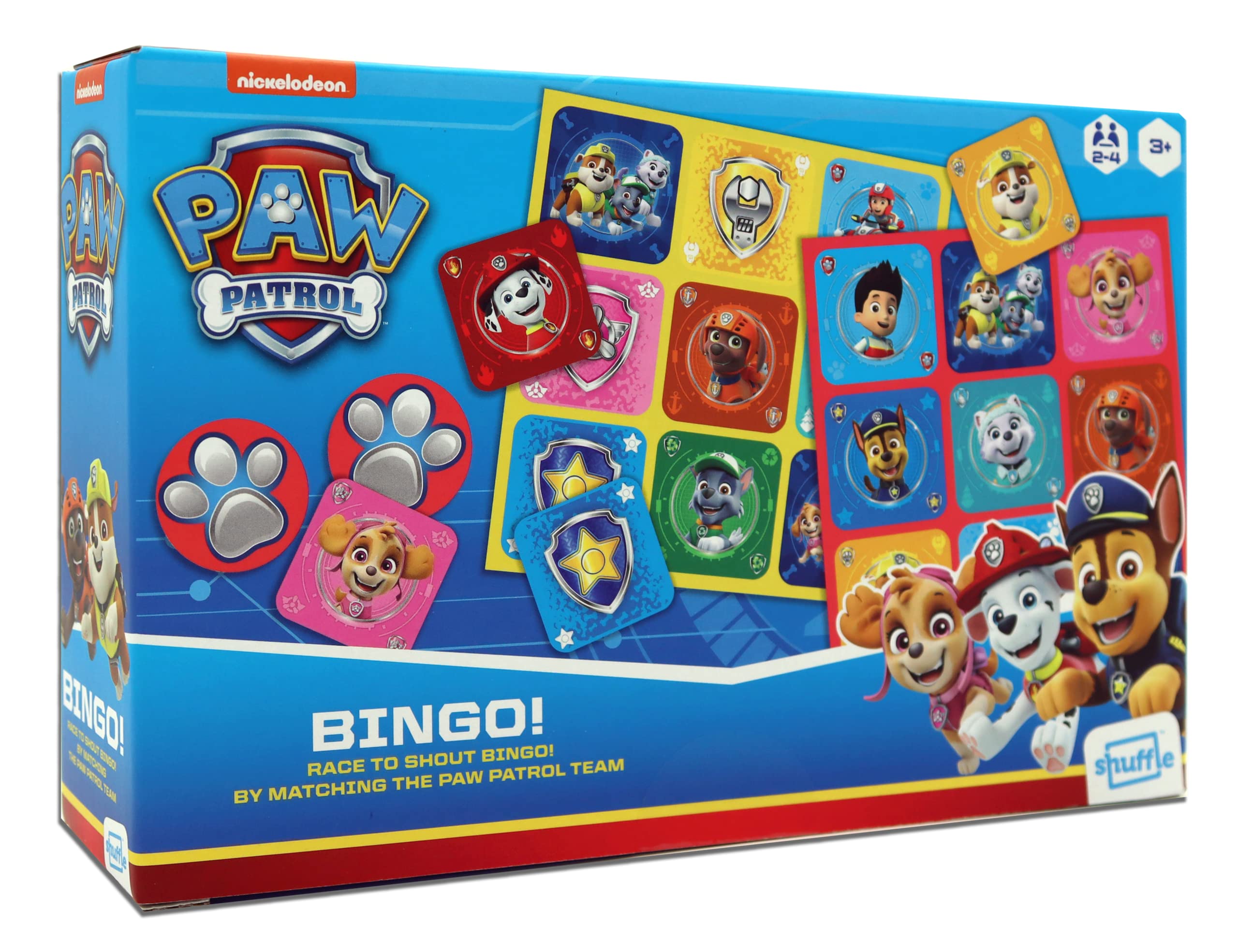 Paw Patrol | Official Bingo Game | Number Learning Game | Ages 3+, Blue