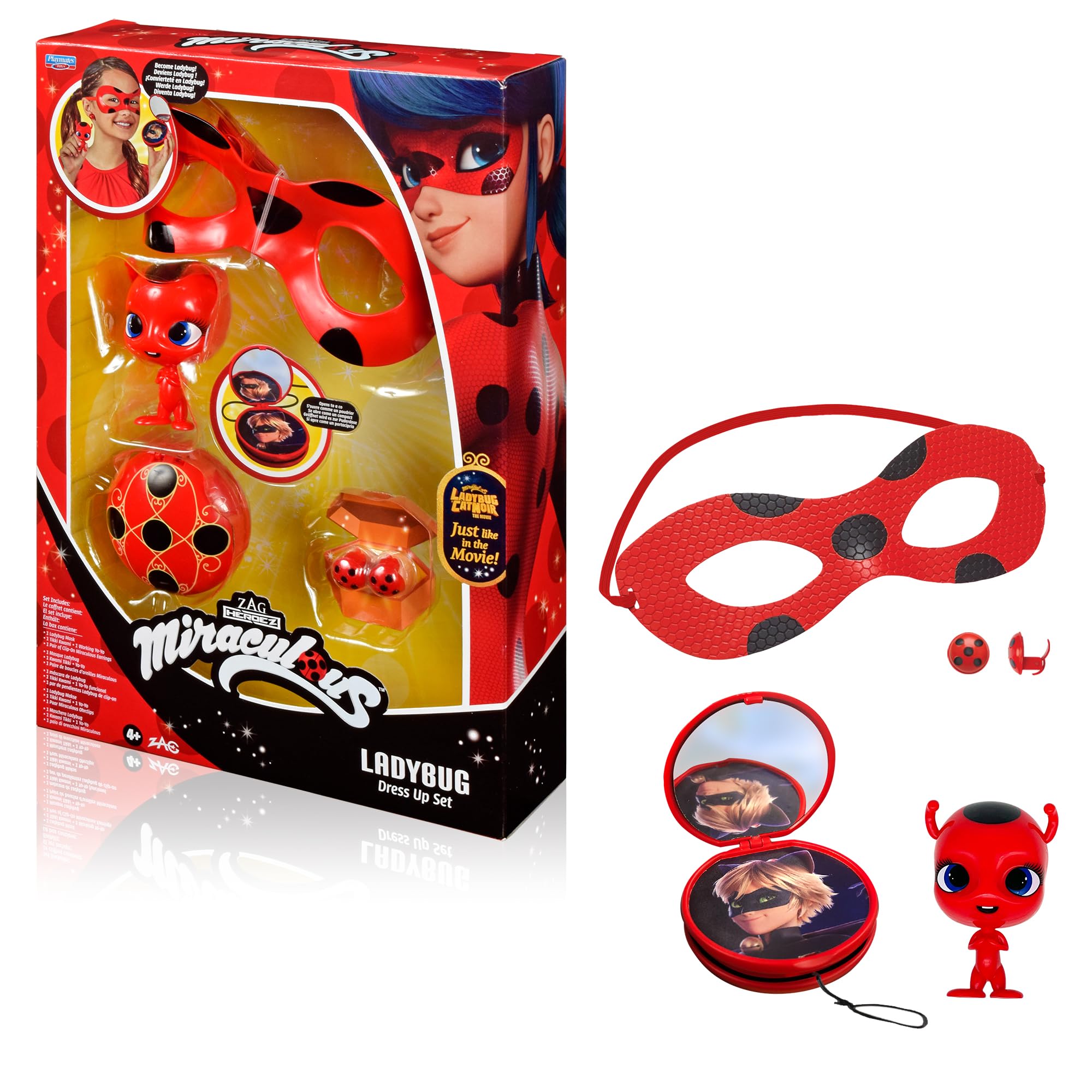 Miraculous: Tales Of Ladybug And Cat Noir Ladybug Role Play Set New Costume Kids Fancy Dress Set Mask And Accessories Superhero Costumes For Girls And Boys