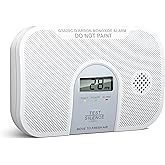 Siterlink Carbon Monoxide Detector, 10-Year Life Carbon Monoxide Alarm, Replaceable Battery CO Detector with LCD Digital Display and Test Button, 3 LED Lights CO Alarm for Home, GS828C-D, 1 Pack